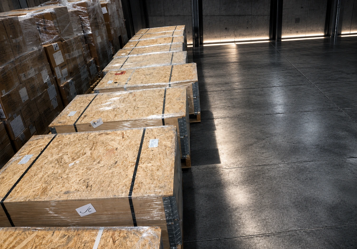 DSD HILGERS multi-ball bearings crated and shipped from the factory