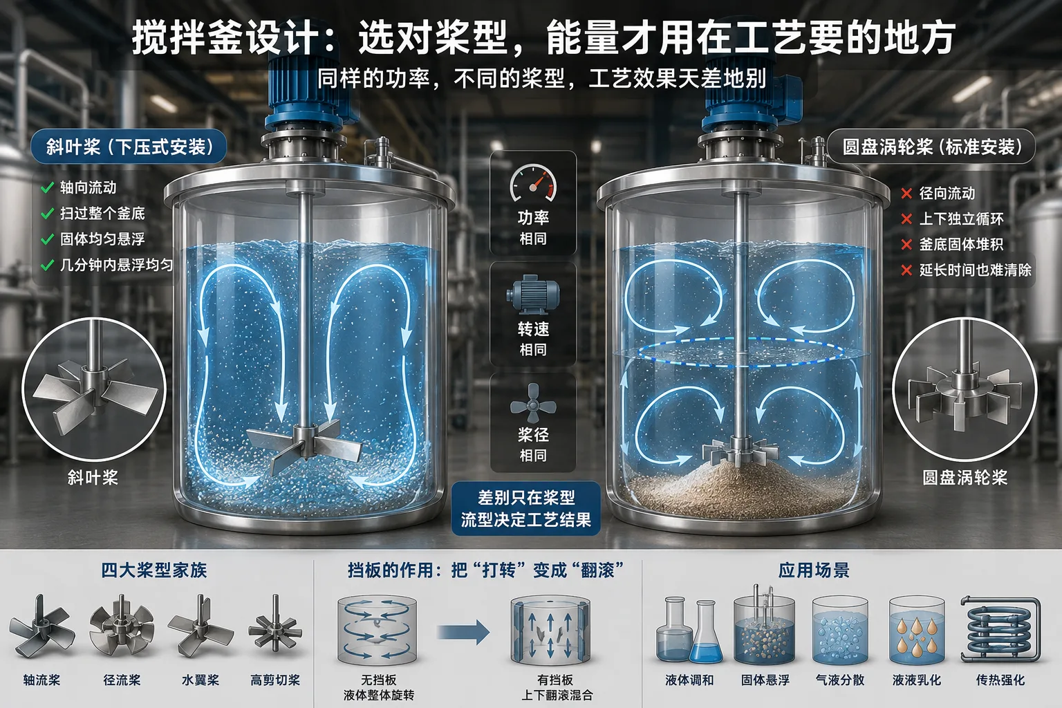 搅拌釜设计:选对桨型,能量才用在工艺要的地方
